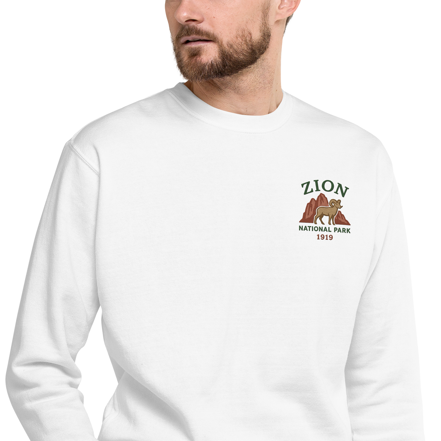 Embroidered Zion National Park Sweatshirt